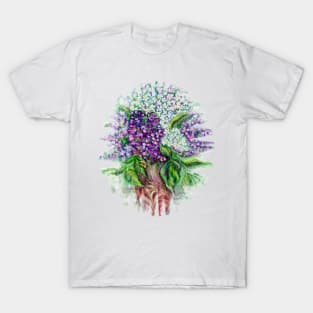 Lilac flowers Still life T-Shirt